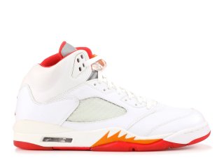 Air Jordan 5 Blanc Rouge (313551-161)