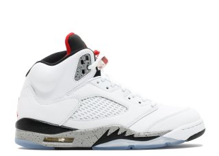 Air Jordan 5 Retro "Blanc Cement" Blanc (136027-104)