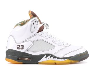 Air Jordan 5 Retro Blanc Jaune (136027-121)