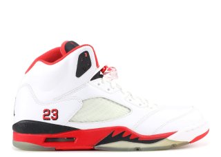 Air Jordan 5 Retro Blanc Rouge (136027-162)