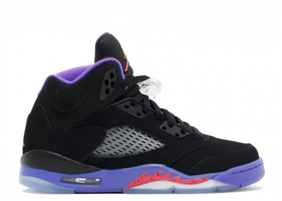 Air Jordan 5 Retro Gg (Gs) "Raptors" Noir Pourpre (440892-017)