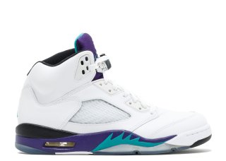 Air Jordan 5 Retro "Grape 2013 Release" Blanc Pourpre (136027-108)