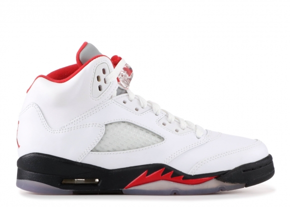 Air Jordan 5 Retro (Gs) "2013 Release" Blanc Noir Rouge (440888-100)