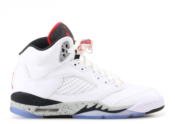 Air Jordan 5 Retro (Gs) "Blanc Cement" Blanc (440888-104)