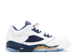 Air Jordan 5 Retro Low (Gs) "Dunk From Above" Blanc Marine (314338-135)