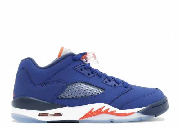 Air Jordan 5 Retro Low (Gs) "Knicks" Bleu Orange (314338-417)