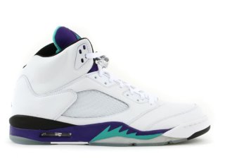 Air Jordan 5 Retro Ls "Grape" Blanc Pourpre (314259-131)