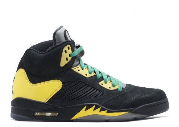 Air Jordan 5 Retro "Oregon Ducks" Noir Jaune (h013mnjdls535457809)