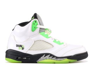 Air Jordan 5 Retro Q54 "Quai 54" Blanc Vert (467827-105)