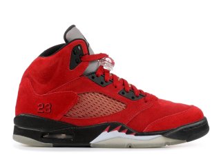 Air Jordan 5 Retro "Raging Bull Rouge Suede" Rouge (136027-601)