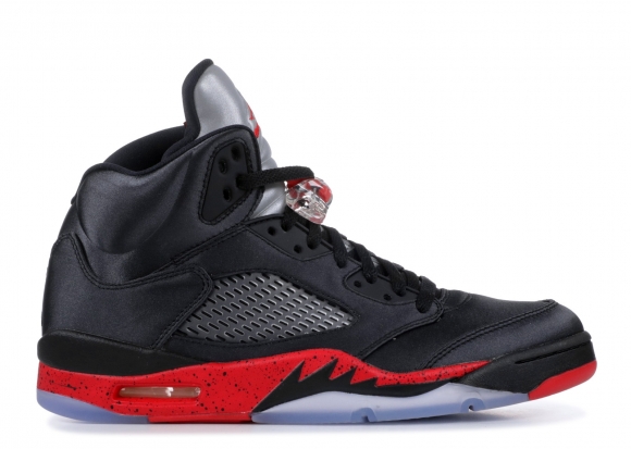 Air Jordan 5 Retro "Satin Bred" Noir Rouge (136027-006)