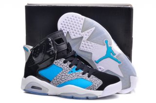 Air Jordan 6 Noir Bleu Gris