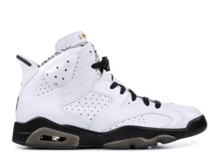 Air Jordan 6 Premium "Motor Sport" Blanc Noir (395866-101)