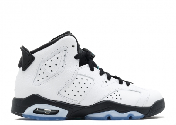 Air Jordan 6 Retro Bg (Gs) "Hyper Jade" Blanc Noir (384665-122)