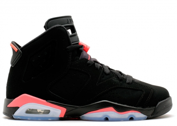 Air Jordan 6 Retro Bg (Gs) "Infrared 2014" Noir Rose (384665-023)