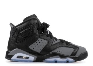 Air Jordan 6 Retro Bg (Gs) Noir Gris (384665-010)