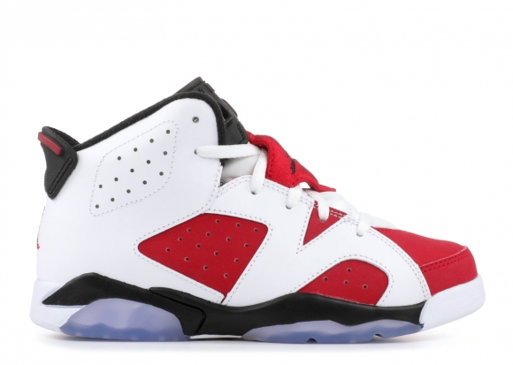 Air Jordan 6 Retro Bp (Ps) "Carmine" Blanc Rouge (384666-160)