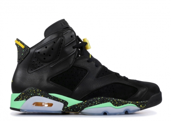 Air Jordan 6 Retro "Brazil Pack" Noir Vert Jaune (688446-020)