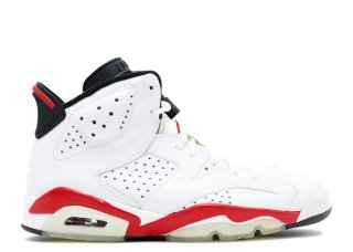 Air Jordan 6 Retro "Bulls" Blanc Rouge (384664-102)