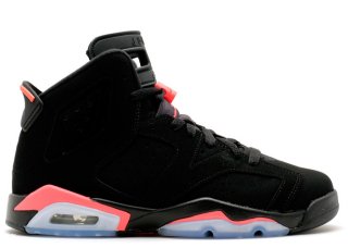 Air Jordan 6 Retro (Gs) "Infrared 2014" Noir Rose (384665-023)