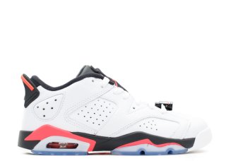 Air Jordan 6 Retro Low Bg (Gs) "Infrared" Blanc Noir Rose (768881-123)