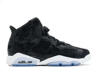 Air Jordan 6 Retro Prem Hc Gg (Gs) "Heiress" Noir Blanc (881430-029)