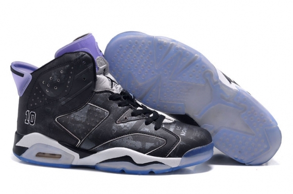 Air Jordan 6 Retro X Slam Dunk Noir Pourpre