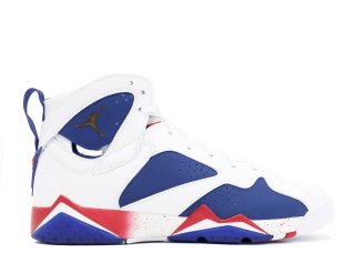 Air Jordan 7 Retro Bg (Gs) "Tinker Alternate" Blanc Rouge Bleu (304774-123)