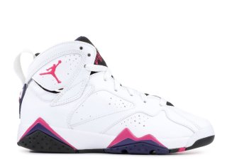 Air Jordan 7 Retro (Gs) Blanc Rose Noir (442960-117)