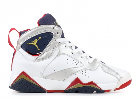 Air Jordan 7 Retro (Gs) "Olympic" Blanc Marine Rouge (304774-171)