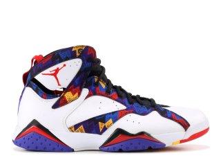 Air Jordan 7 Retro "Nothing But Net" Blanc Rouge Bleu (304775-142)