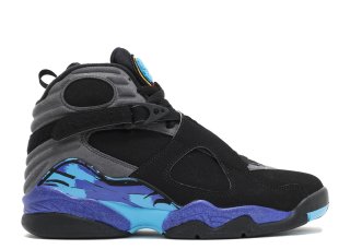 Air Jordan 8 Retro "Aqua 2015" Noir Bleu (305381-025)