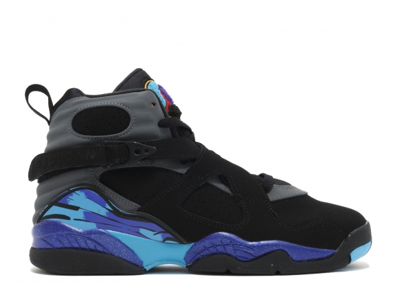 Air Jordan 8 Retro Bg (Gs) "Aqua 2015" Noir Bleu (305368-025)