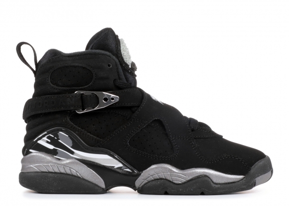 Air Jordan 8 Retro Bg (Gs) "Chrome 2015 Release" Noir Gris (305368-003)