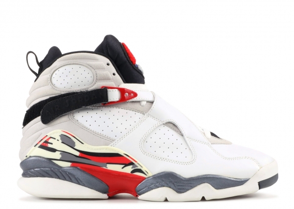 Air Jordan 8 Retro Blanc Rouge Gris (305381-101)