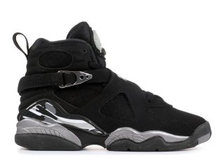 Air Jordan 8 Retro (Gs) "Chrome 2015 Release" Noir Gris (305368-003)