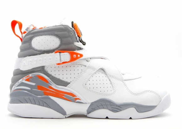 Air Jordan 8 Retro (Gs) Gris Blanc (305368-102)