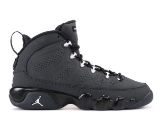 Air Jordan 9 Retro Bg (Gs) "Anthracite" Blanc Noir (302359-013)