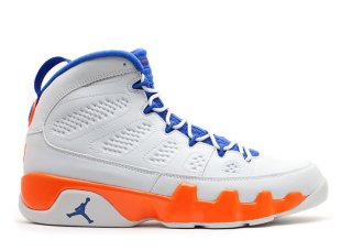 Air Jordan 9 Retro "Fontay Montana" Blanc Orange Bleu (302370-040)