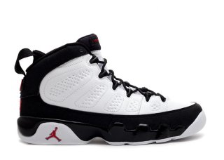 Air Jordan 9 Retro (Gs) "2010 Release" Blanc Noir Rouge (302359-102)