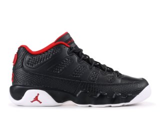 Air Jordan 9 Retro Low Bg (Gs) "Bred" Noir Rouge (833447-001)