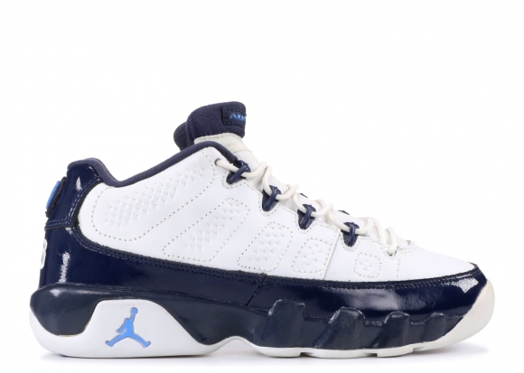 Air Jordan 9 Retro Low (Gs) Blanc Noir Bleu (304156-142)