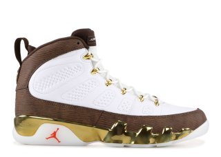 Air Jordan 9 Retro "Mop Melo" Blanc Marron (302370-122)