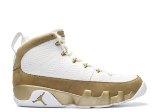 Air Jordan 9 Retro Premio "Bin23" Blanc Or (410917-101)