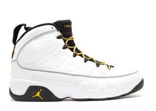 Air Jordan 9 Retro "Quai 54" Blanc Jaune (302370-105)