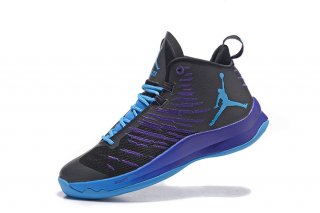 Air Jordan Super.Fly 5 Noir Pourpre Bleu