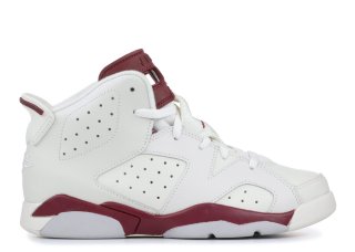 Jordan 6 Retro Bp "Maroon" Blanc Rouge (384666-116)