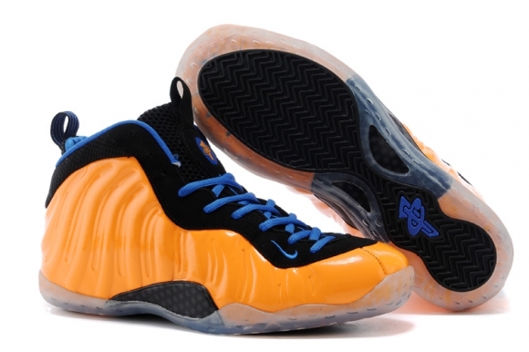 Nike Air Foamposite One "Knicks Knicks Spike Lee" Orange Noir Nike Air Foamposite One "Knicks Knicks Spike Lee" Orange Noir