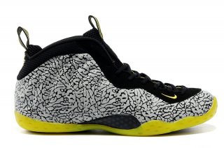 Nike Air Foamposite One Noir Jaune Gris Nike Air Foamposite One Noir Jaune Gris