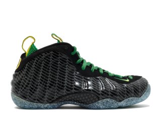 Nike Air Foamposite One Prm Uo Qs "Oregon Ducks" Noir Vert Jaune (652110-001)